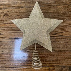 Gold Star Tree Topper NWOT